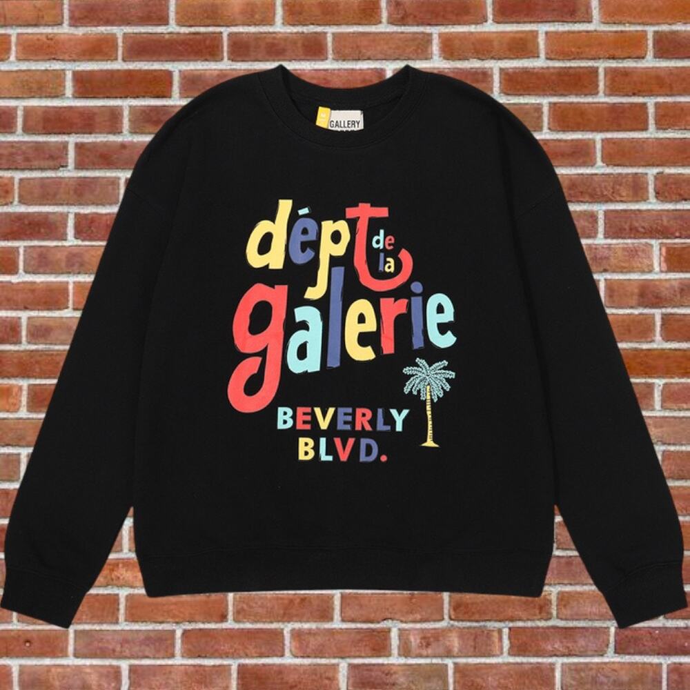 GALLERY DEPT. black round neck long sleeve